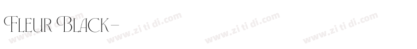 Fleur Black字体转换